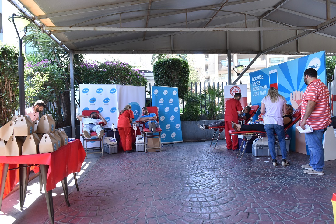 touch blood donation campaign In partnership with the Lebanese Red Cross